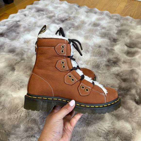 Dr. Martens Shoes - Dr Martens 1460 Lace to Toe Fur Lined Buttersoft Lace Up Boots 7 NWOT